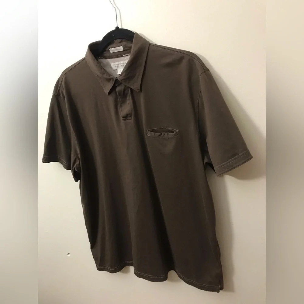 Banana Republic Mens Fitted Pima Cotton Polo Lightweight Short Sleeve Shirt XL